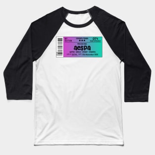 aespa Concert Ticket Baseball T-Shirt